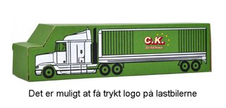 Kontakt os for tryk af logo på lastbilerne